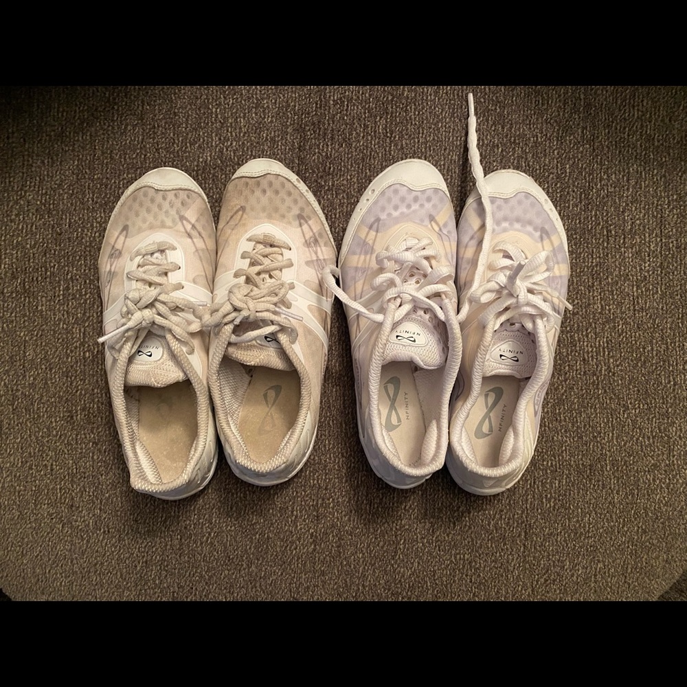 Nfinity vengeance cheer shoes 2 pair size 6.5